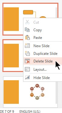 Delete a Slide in PowerPoint